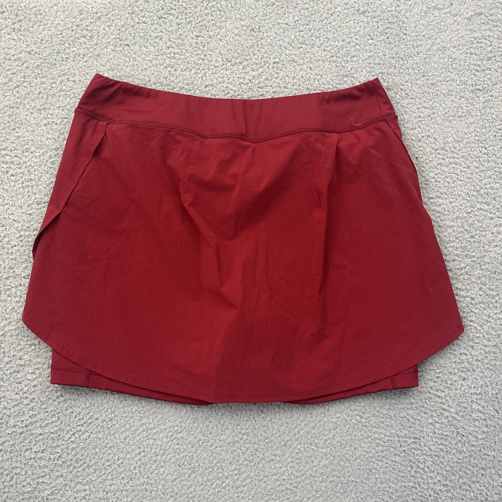 Fjallraven Abisko Midsummer Skirt Skort Red Athletic Women's EU 44 US 34